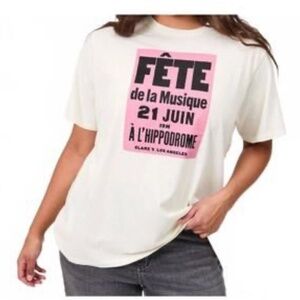 Clare V Fete de la Musique T shirt Size M NWT